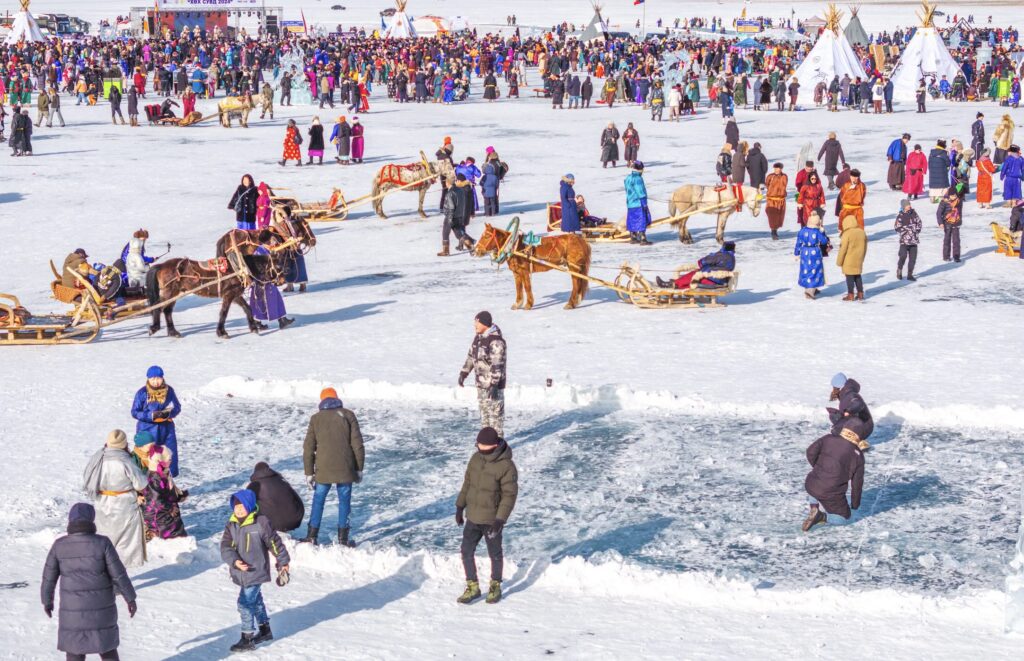 Ice Festival on Lake Khuvsgul