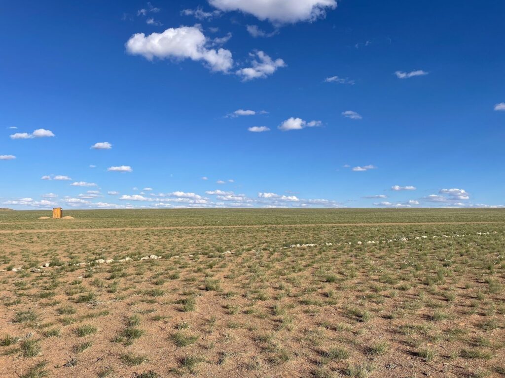 Wide open landscape just around the White Stupa