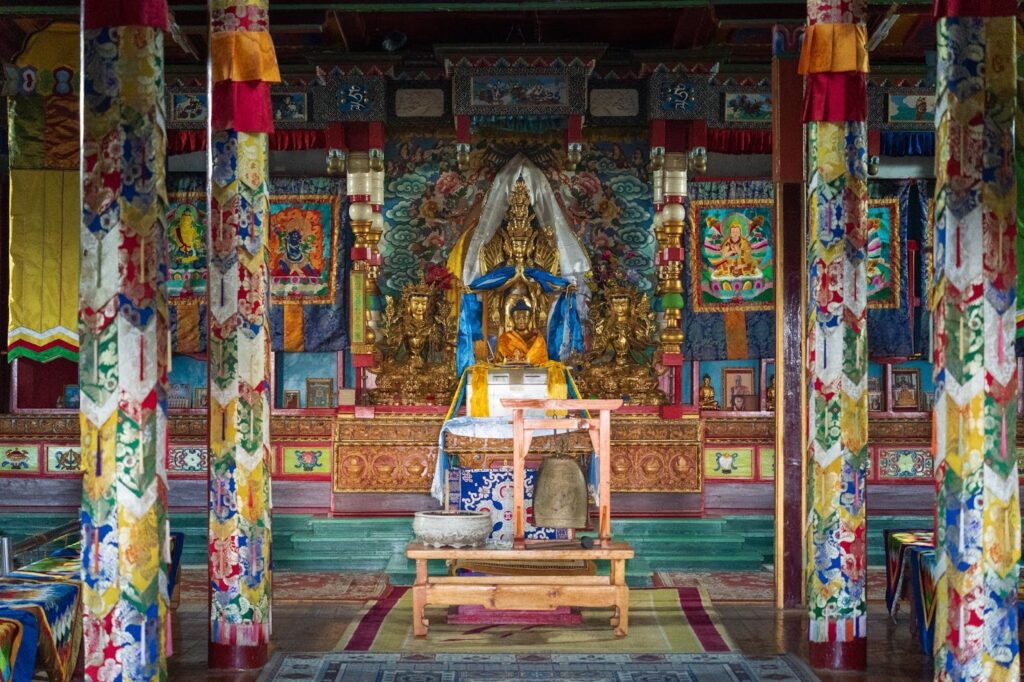 Colorful buddhist temple