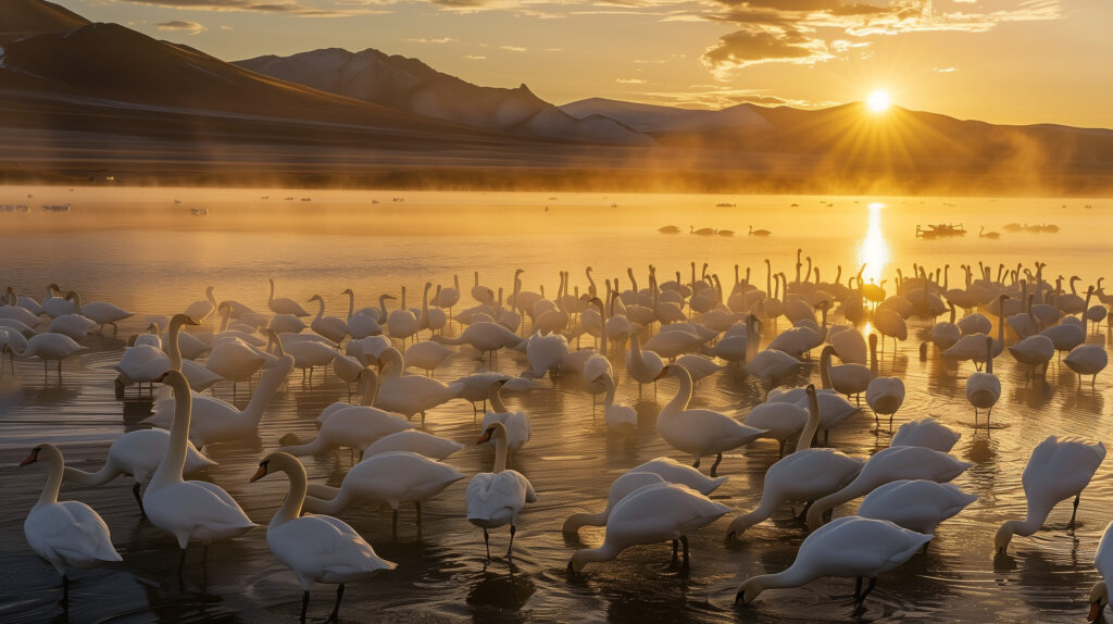 Spotting swans in Mongolia